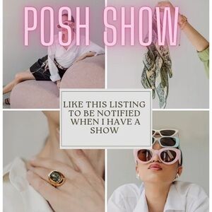 Like this listing to be notified when
I'm having a show